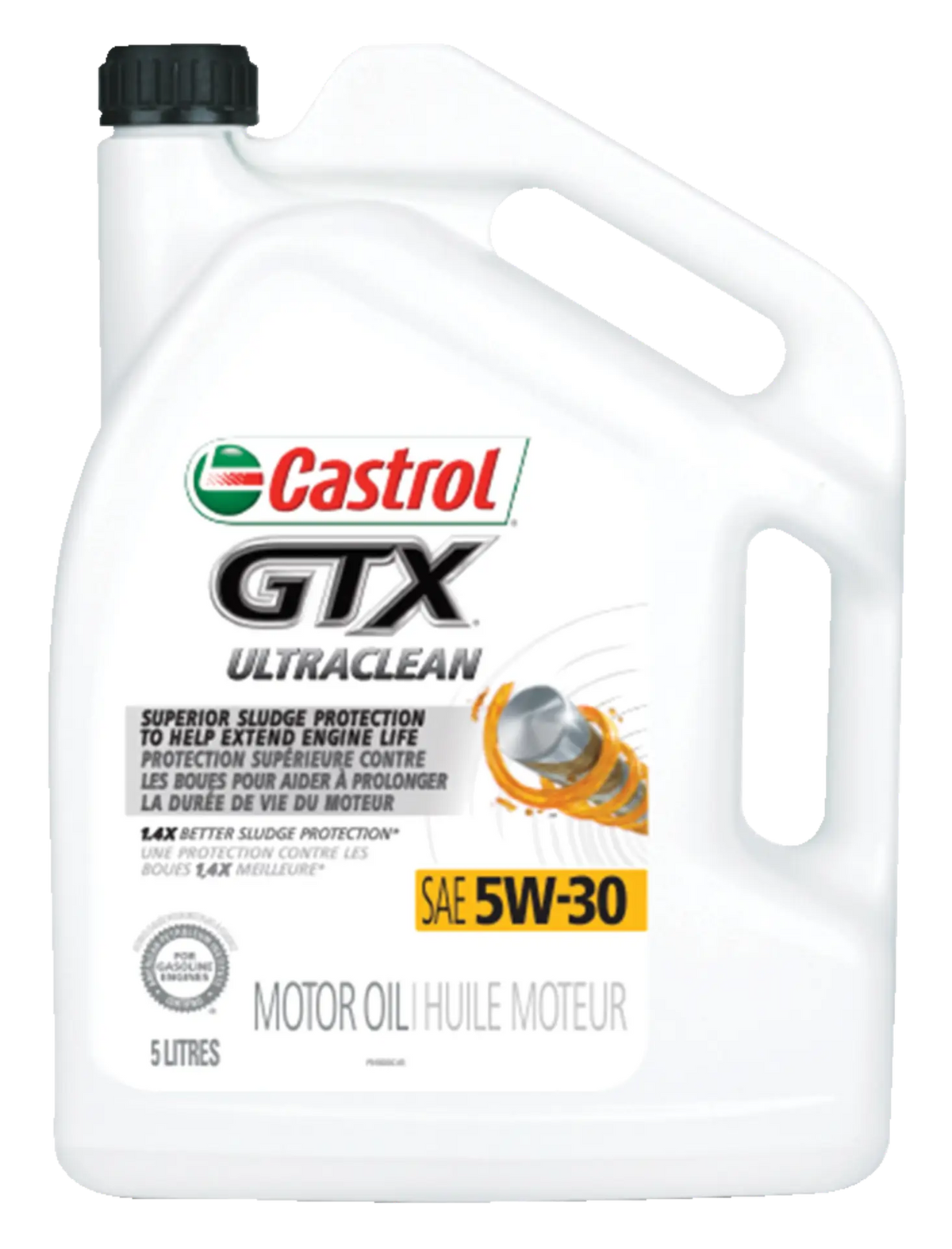 Huile moteur Castrol GTX ultraclean 5W-30, 5 L