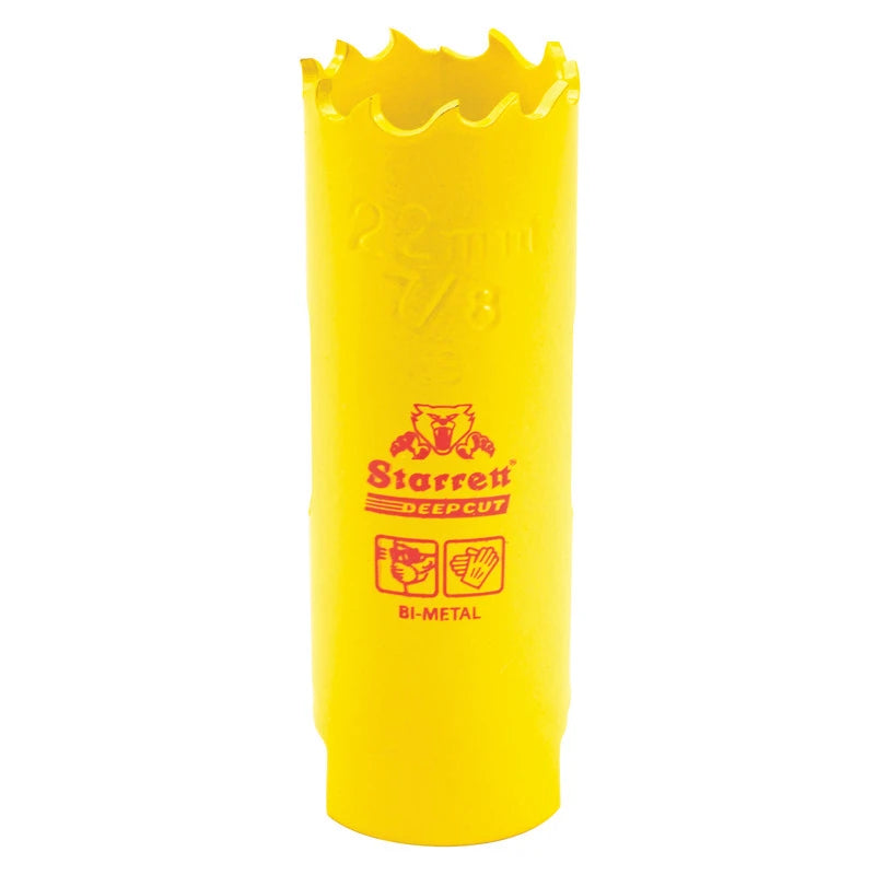 Scie cloche bimétal à coupe profonde Starrett DCH0078-G, 7/8 po (22 mm)
