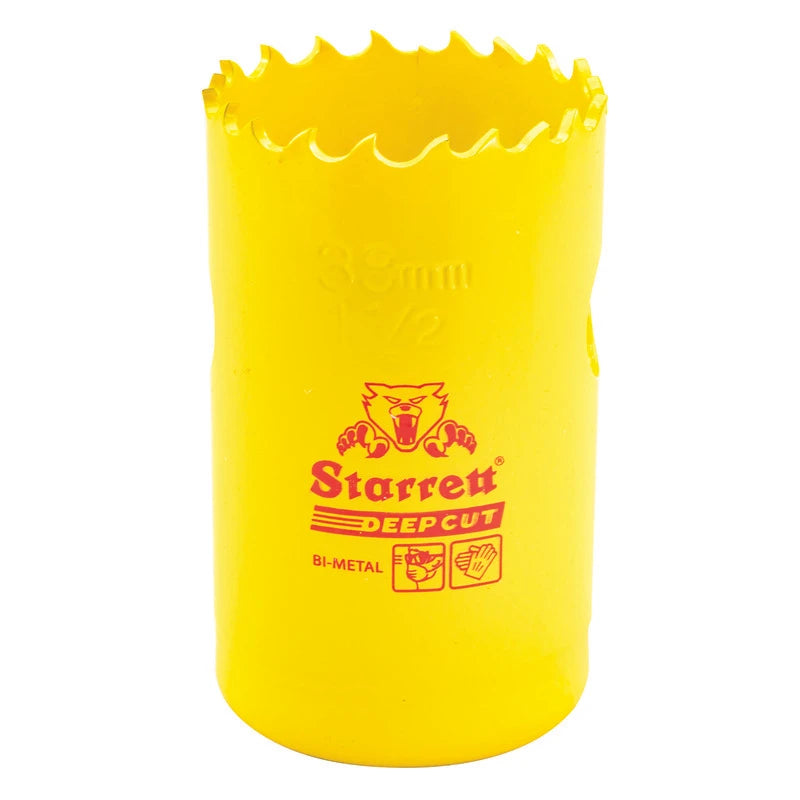 Scie cloche bimétal à coupe profonde Starrett DCH0112-G, 1-1/2 po (38 mm)