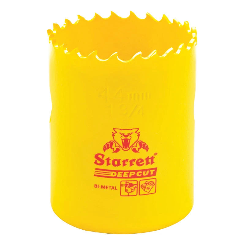 Scie cloche bimétal à coupe profonde Starrett DCH0134-G, 1-3/4 po (44 mm)