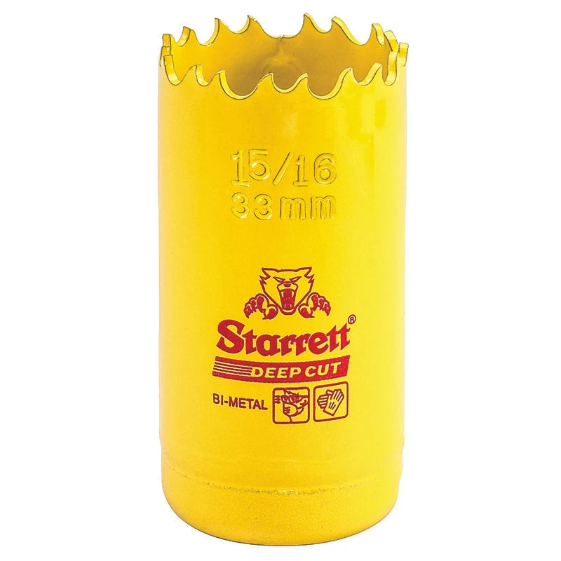 Scie cloche bimétal à coupe profonde Starrett DCH0156-G, 1-5/16 po (33 mm)