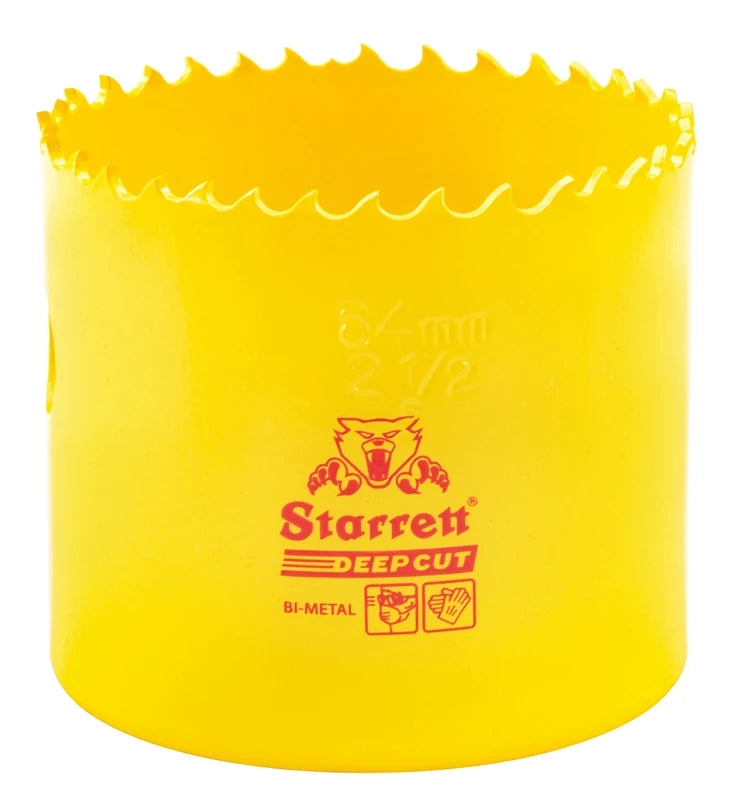 Scie cloche bimétal à coupe profonde Starrett DCH0212-G, 2-1/2 po (64 mm)