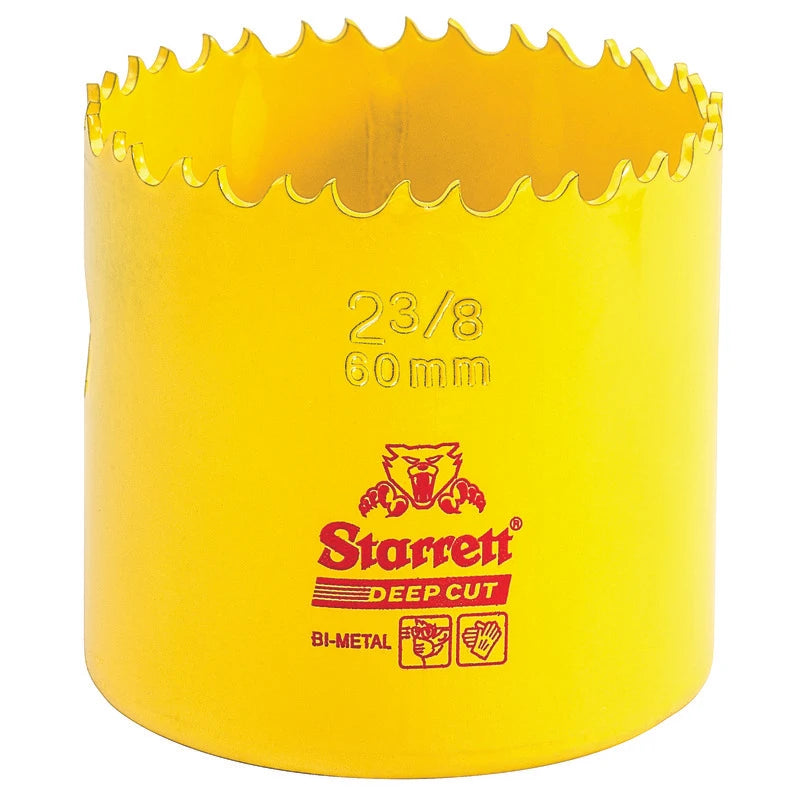 Scie cloche bimétal à coupe profonde Starrett DCH0238-G, 2-3/8 po (60 mm)