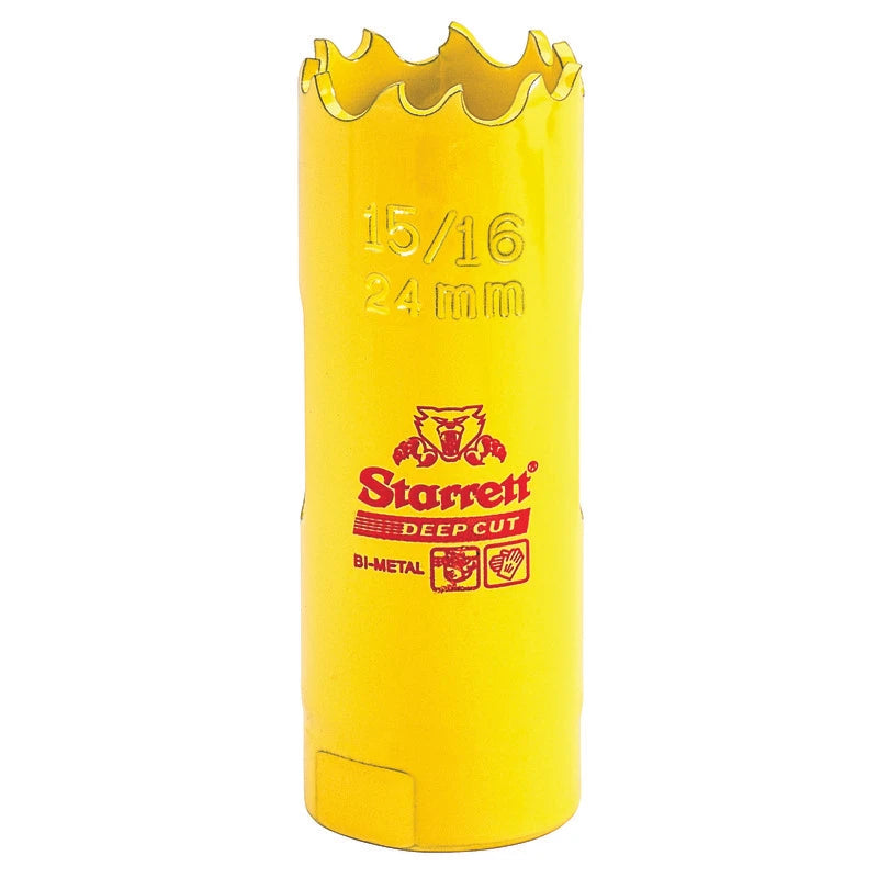 Scie cloche bimétal à coupe profonde Starrett DCH1056-G, 15/16 po (24 mm)