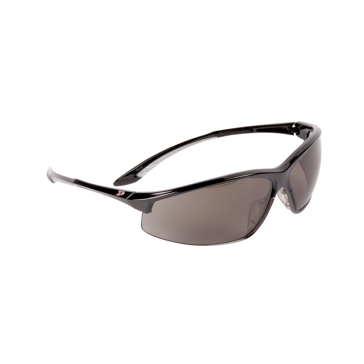Lunettes de sécurité semi-cerclées Dynamic EP895S, verres fumés, branches noires