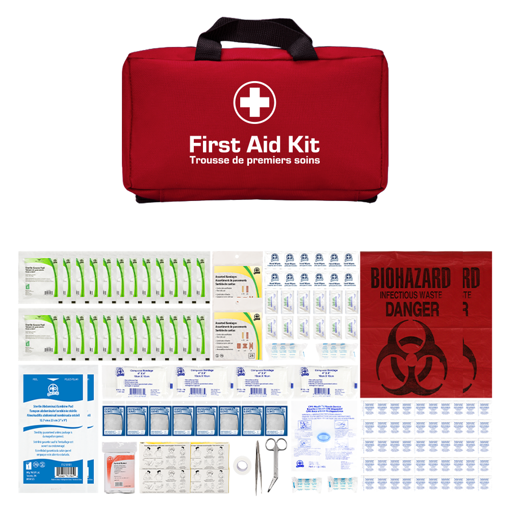 Trousse de premiers soins de base Wasip type 2 moyenne, sac souple, 26 à 50 travailleurs, CSA Z1220-17 (F782N300)