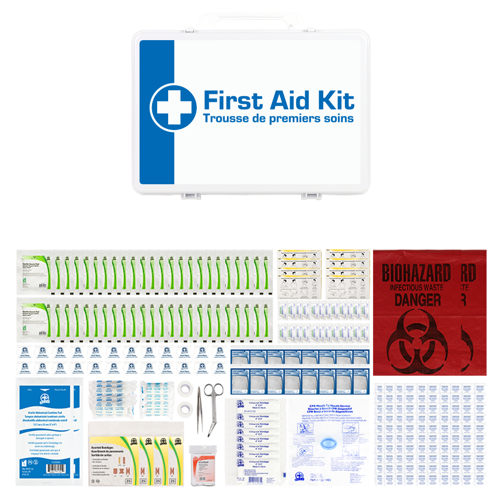 Trousse de base Wasip type 2 grande, boîtier en plastique P36, 51 à 100 travailleurs, CSA Z1220-17 (F783P360)