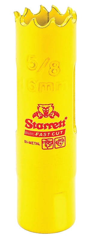 Scie cloche bimétal à pas droit Starrett FCH0058-G, 5/8 po (16 mm)