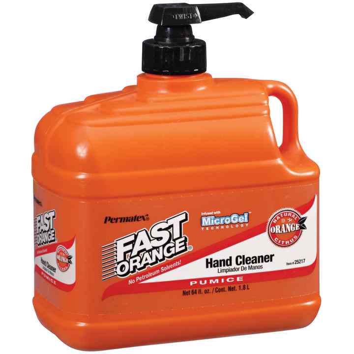Nettoyant à pierre ponce fine en lotion Fast Orange, bouteille à pompe de 1,89 L (64 oz liq.), art. 25217