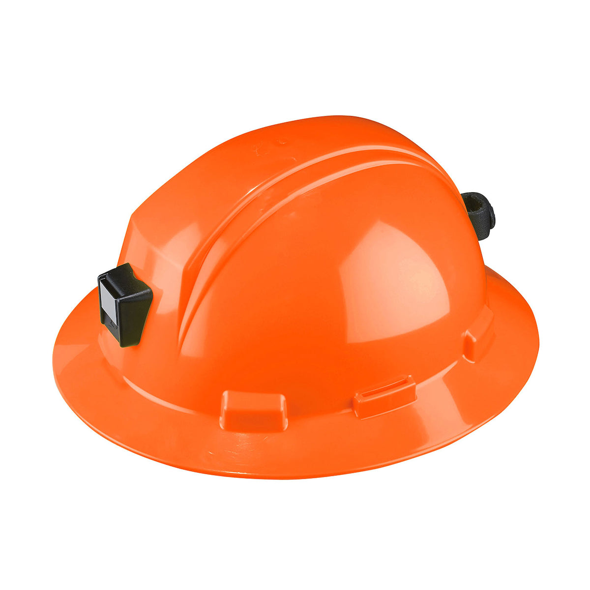 Casque de chantier à bord complet avec support de lampe frontale HP641R-MLB-31, orange haute visibilité, PIP