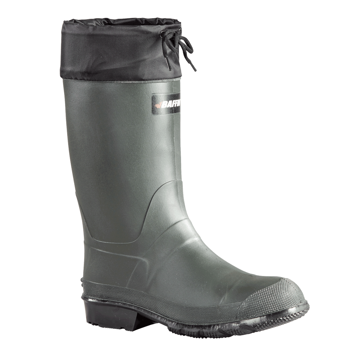 Botte Baffin 8562, tige haute, bout simple, vert forêt/noir