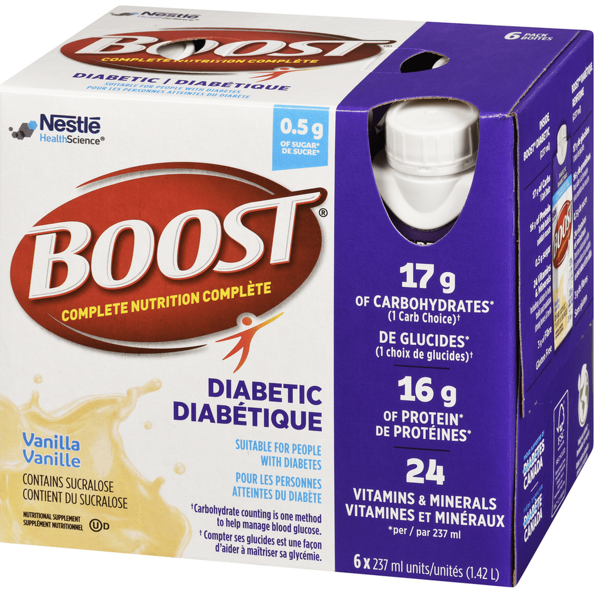 Boost Diabétique - Boisson Nutritive Faible en Sucre | 237ml