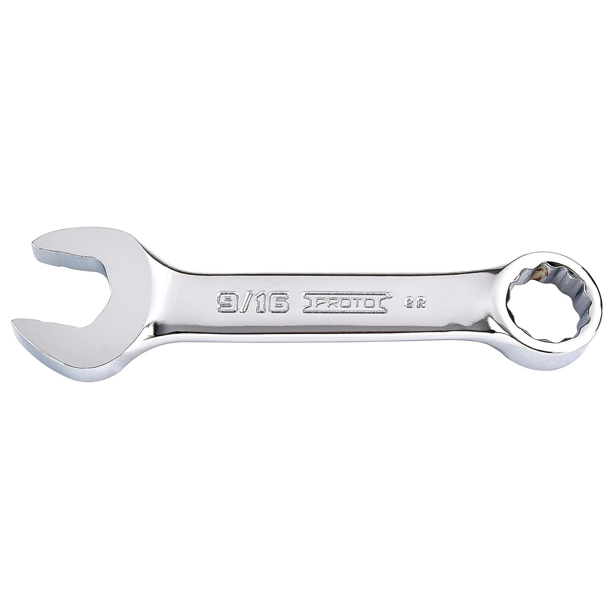 Clé mixte courte 12 pans Proto J1218ES, 9/16 po, polissage intégral