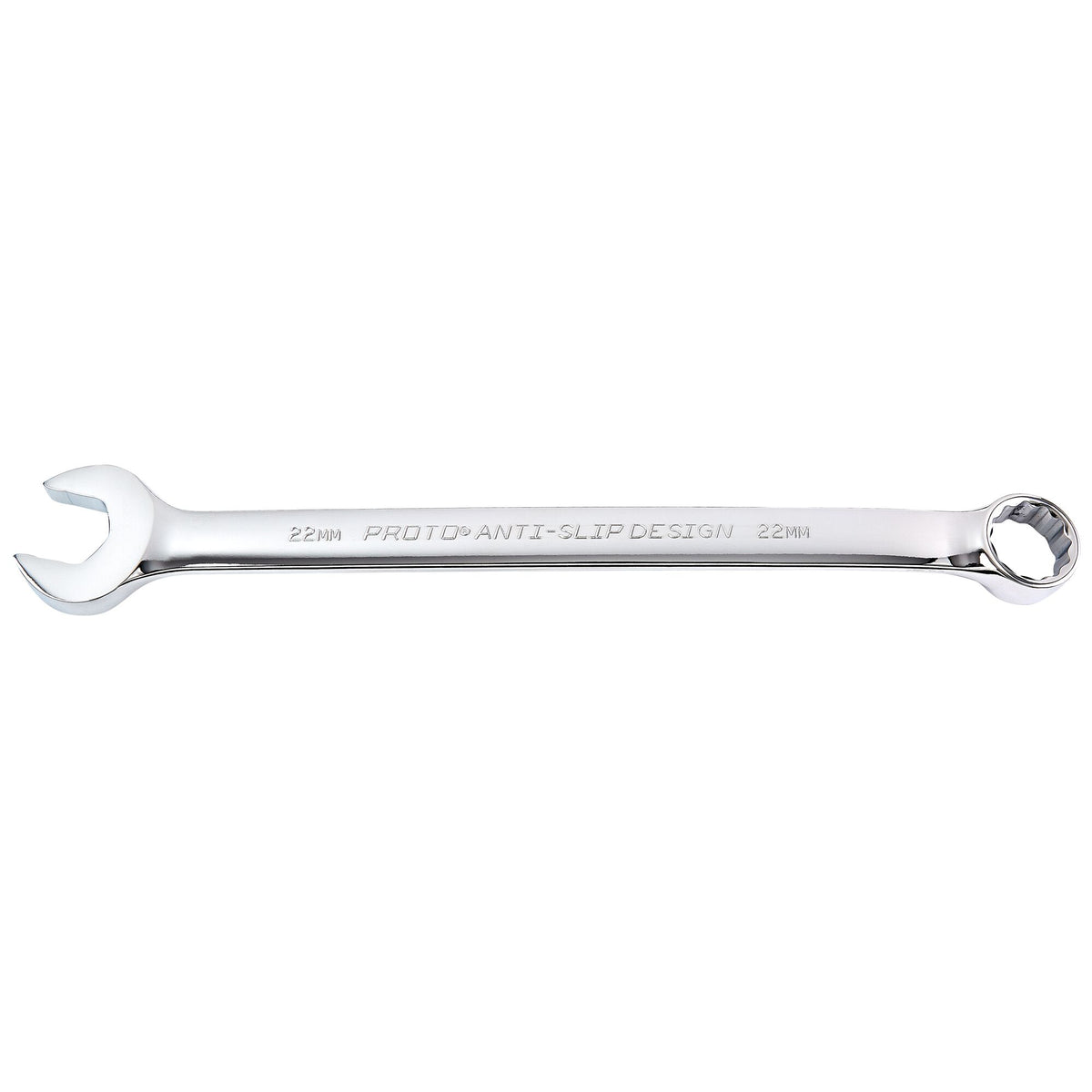 Clé mixte métrique polie 12 pans Proto J1222M-T500, 22 mm