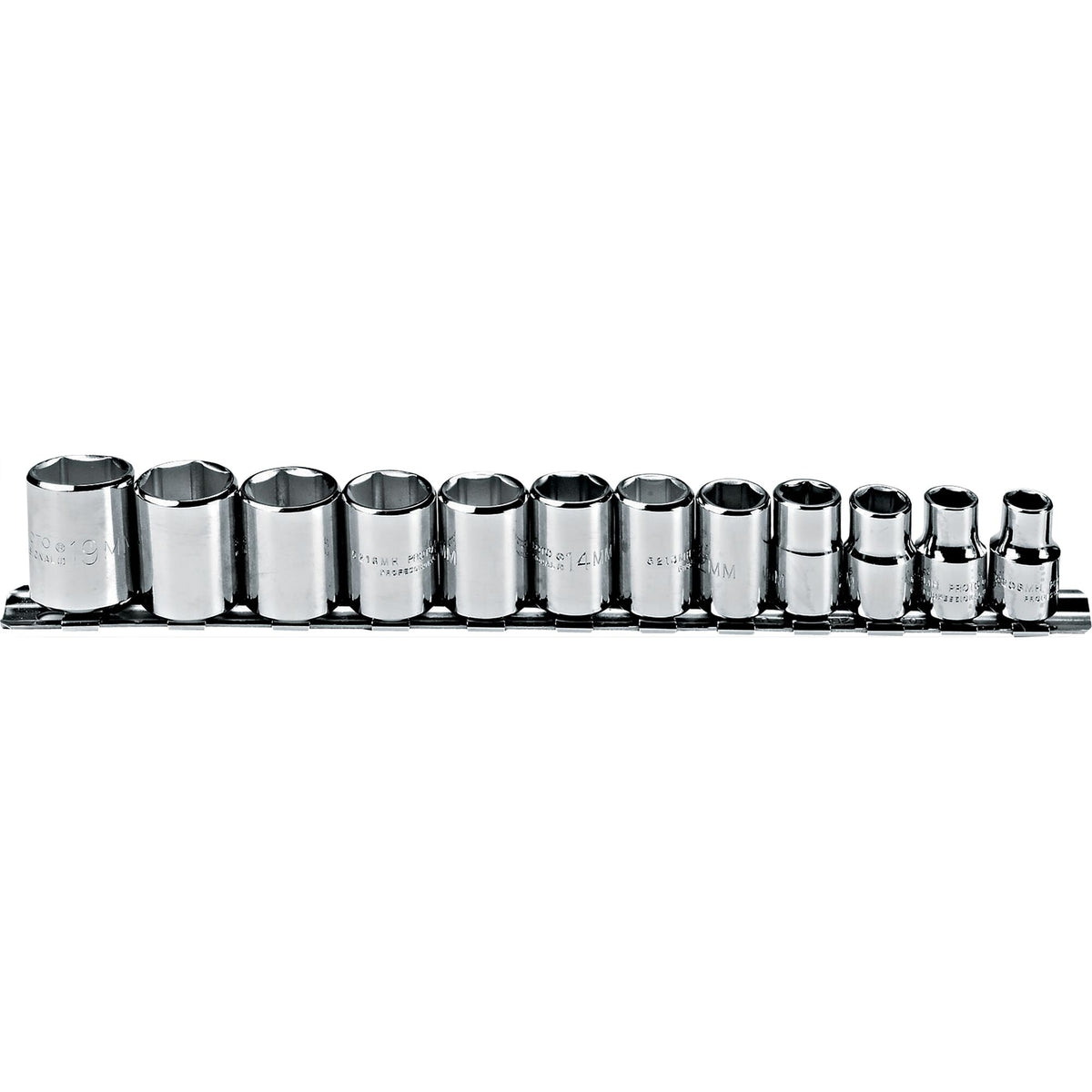 Jeu de douilles métriques à 6 pans Proto J52212, entraînement 3/8 po, 12 pièces