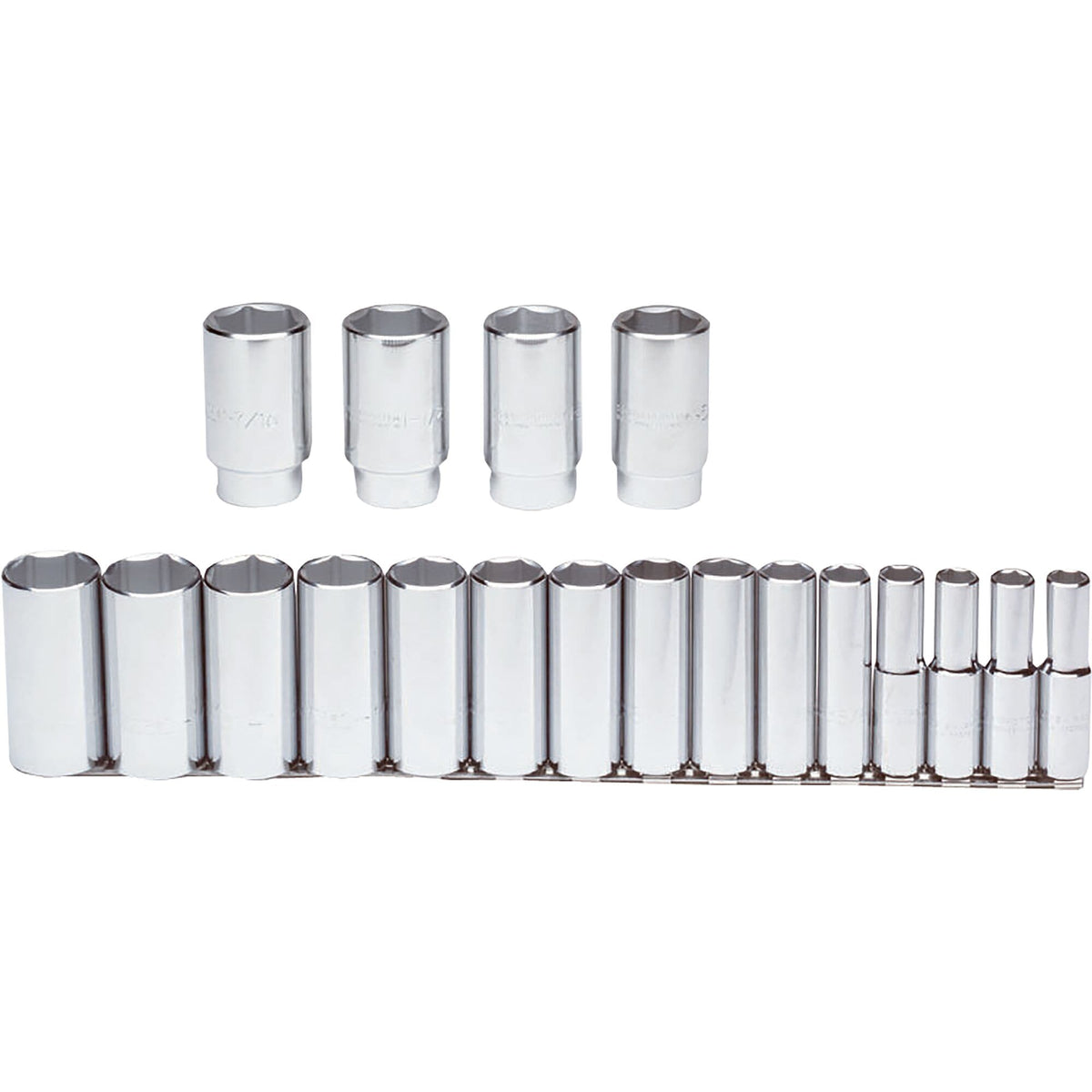 Jeu de douilles longues à 6 pans Proto J54101, entraînement 1/2 po, 19 pièces