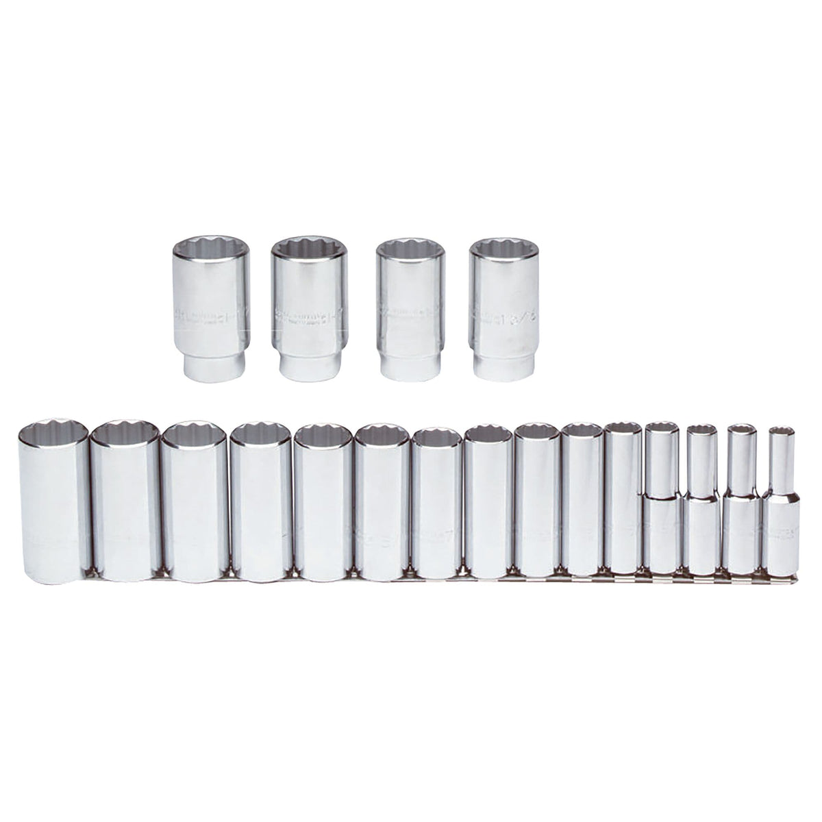 Jeu de douilles longues à 12 pans Proto J54105, entraînement 1/2 po, 19 pièces