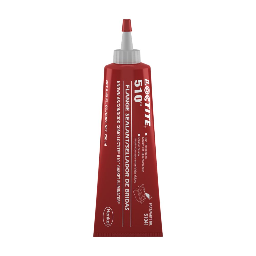 Scellant de brides haute température Loctite 510 Gasket Eliminator, rose, tube de 250 mL