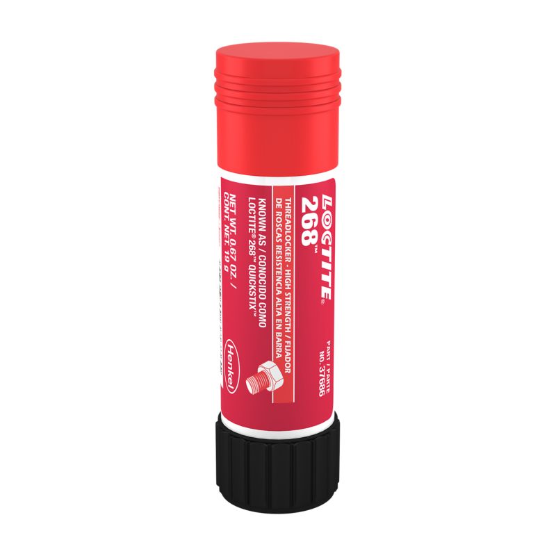 Frein-filet haute résistance Loctite 268 en bâton, rouge, 19 g