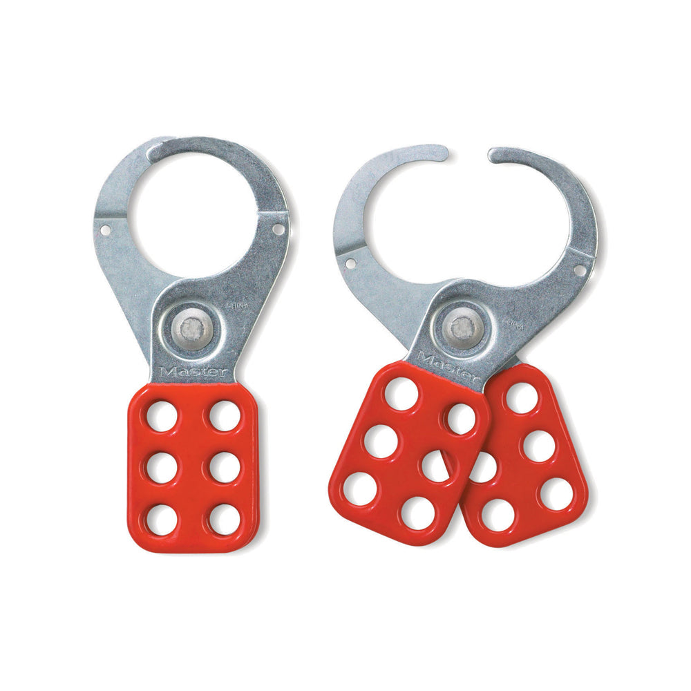Moraillon de cadenassage Master Lock 421 en acier, mâchoire 1-1/2 po, rouge, 1 pièce