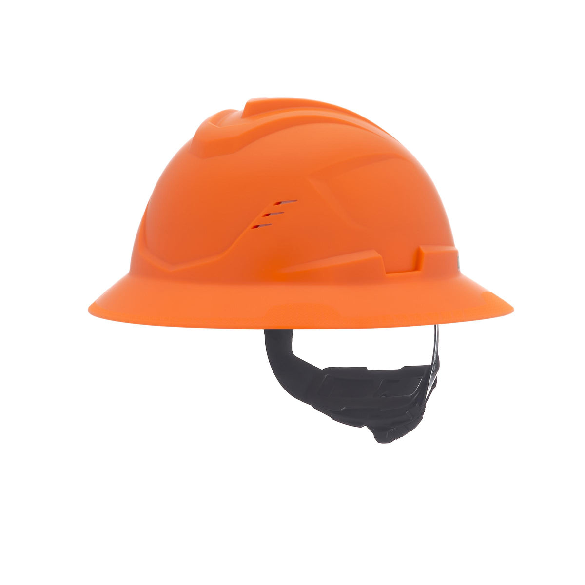 Casque de chantier à large bord ventilé MSA 10215833, Orange haute visibilité