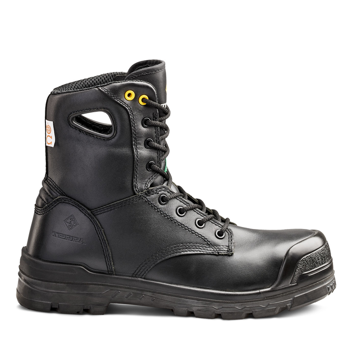 Botte de travail Terra 2975BK Argo, 8 po, embout et plaque composites, noire
