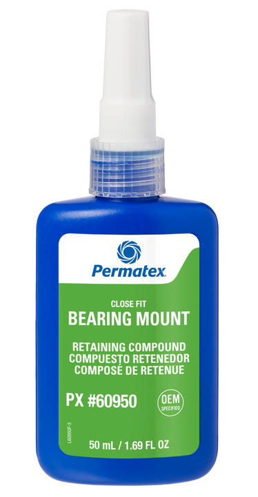 Composé de retenue Permatex Bearing Mount pour ajustements serrés (609), flacon de 50 mL