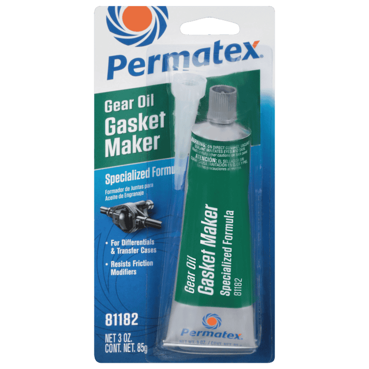 Formeur de joints RTV au silicone pour huile à engrenages Permatex, tube de 85 g (3 oz)