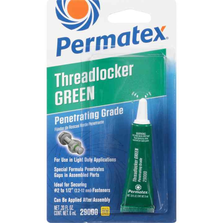 Frein-filet pénétrant vert Permatex, tube de 6 mL (0,20 oz liq.)