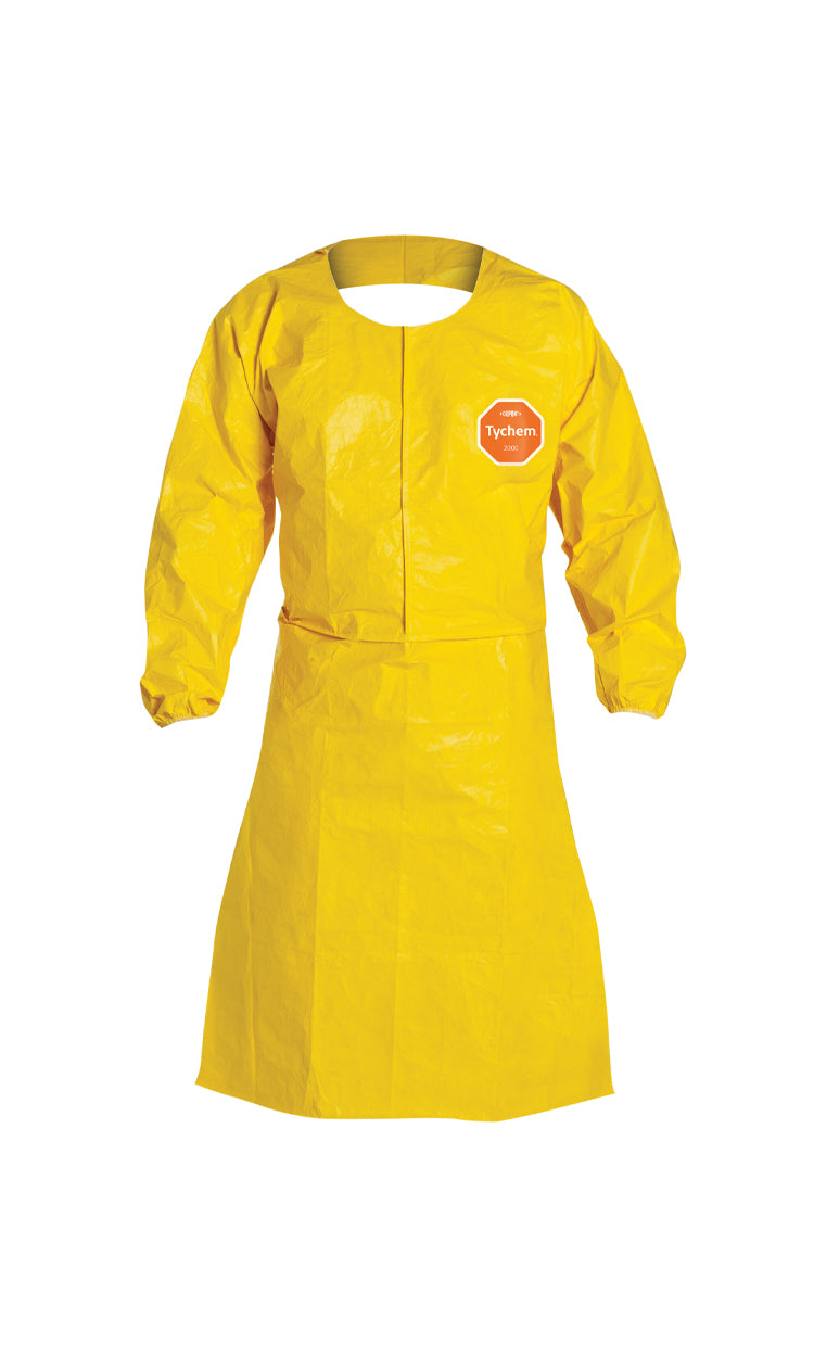 Tablier à manches longues DuPont QC275BYL jaune, caisse de 25 (prix pour la caisse)