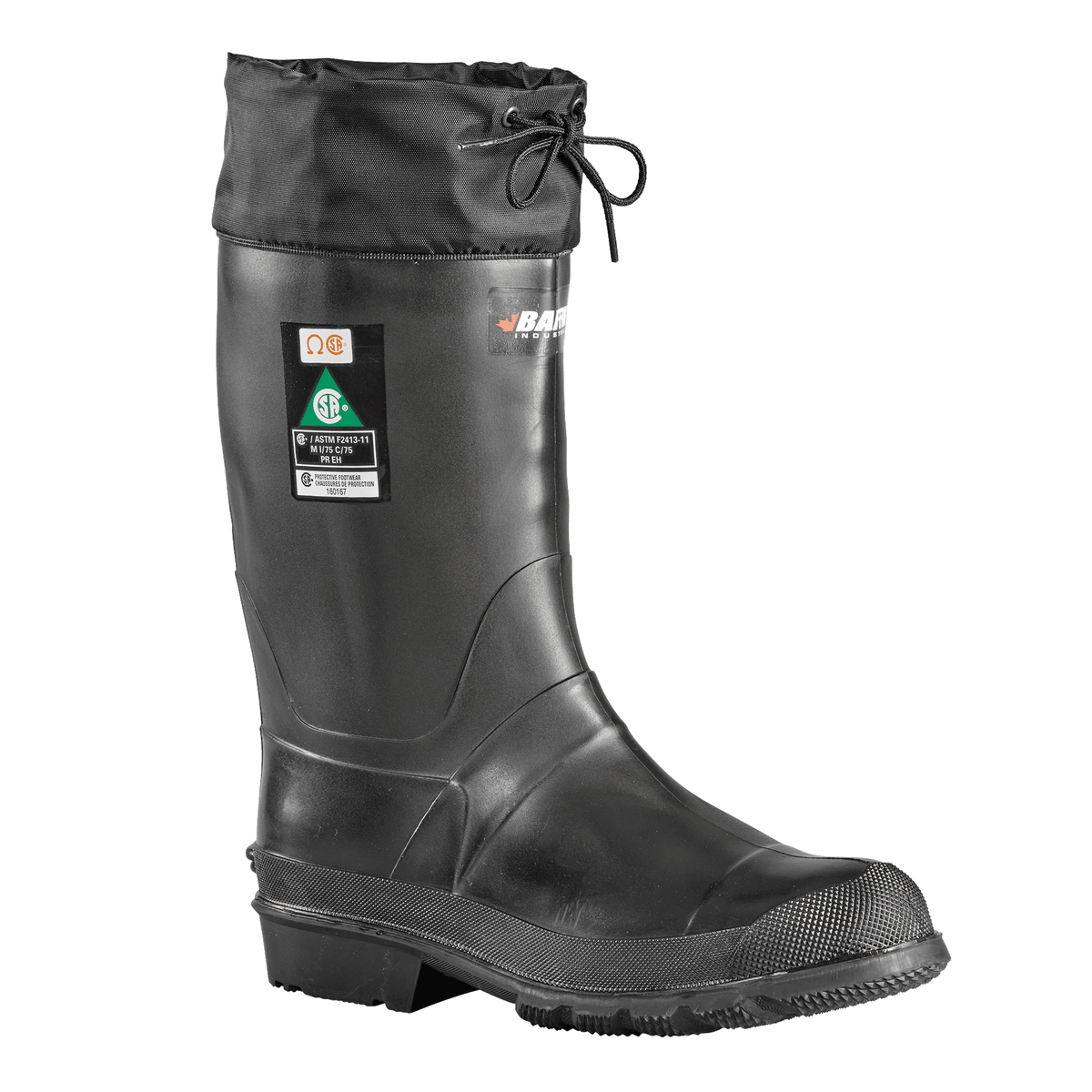 Botte de travail en caoutchouc Baffin 8574, tige haute, embout et plaque en acier