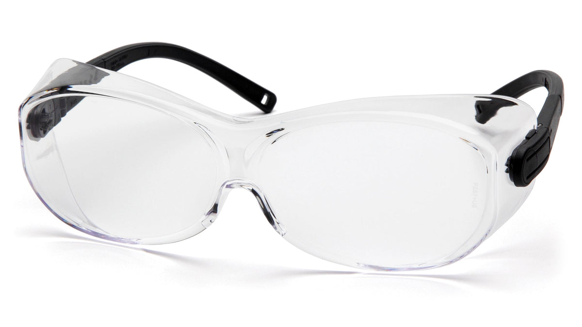 Lunettes de sécurité à porter sur lunettes Pyramex S7510STJ, branches noires, verre clair antibuée