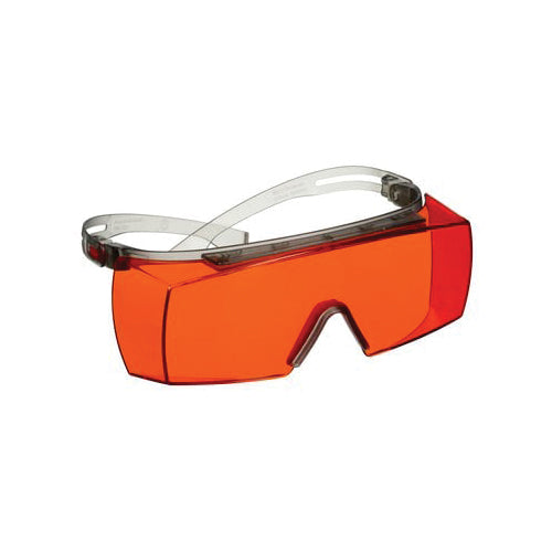 Lunettes de sécurité 3M SF3706AS-GRY à porter par-dessus les lunettes, lentille orange, branches grises