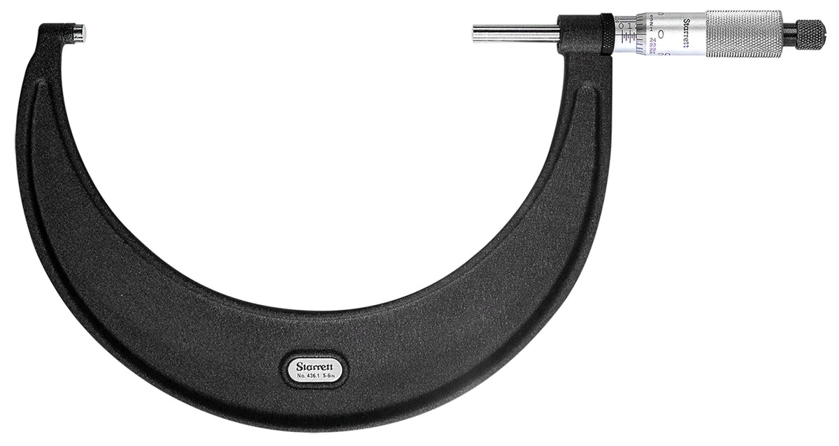 Micromètre d’extérieur Starrett T436.1XRL-6, plage 5-6 po