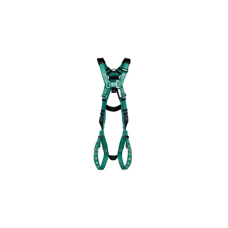 Harnais complet MSA 10197794, taille extra grand (SXL, Super Extra Large), D-ring dorsal avec rallonge de D-ring, vert