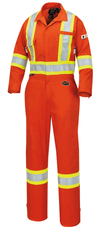Combinaison pour femme 7702W, orange haute visibilité, Pioneer
