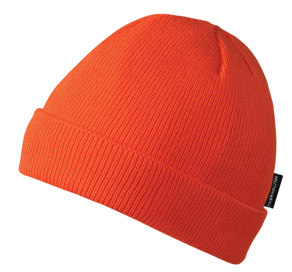 Tuque doublée tricotée Pioneer 5564A, orange haute visibilité, taille unique