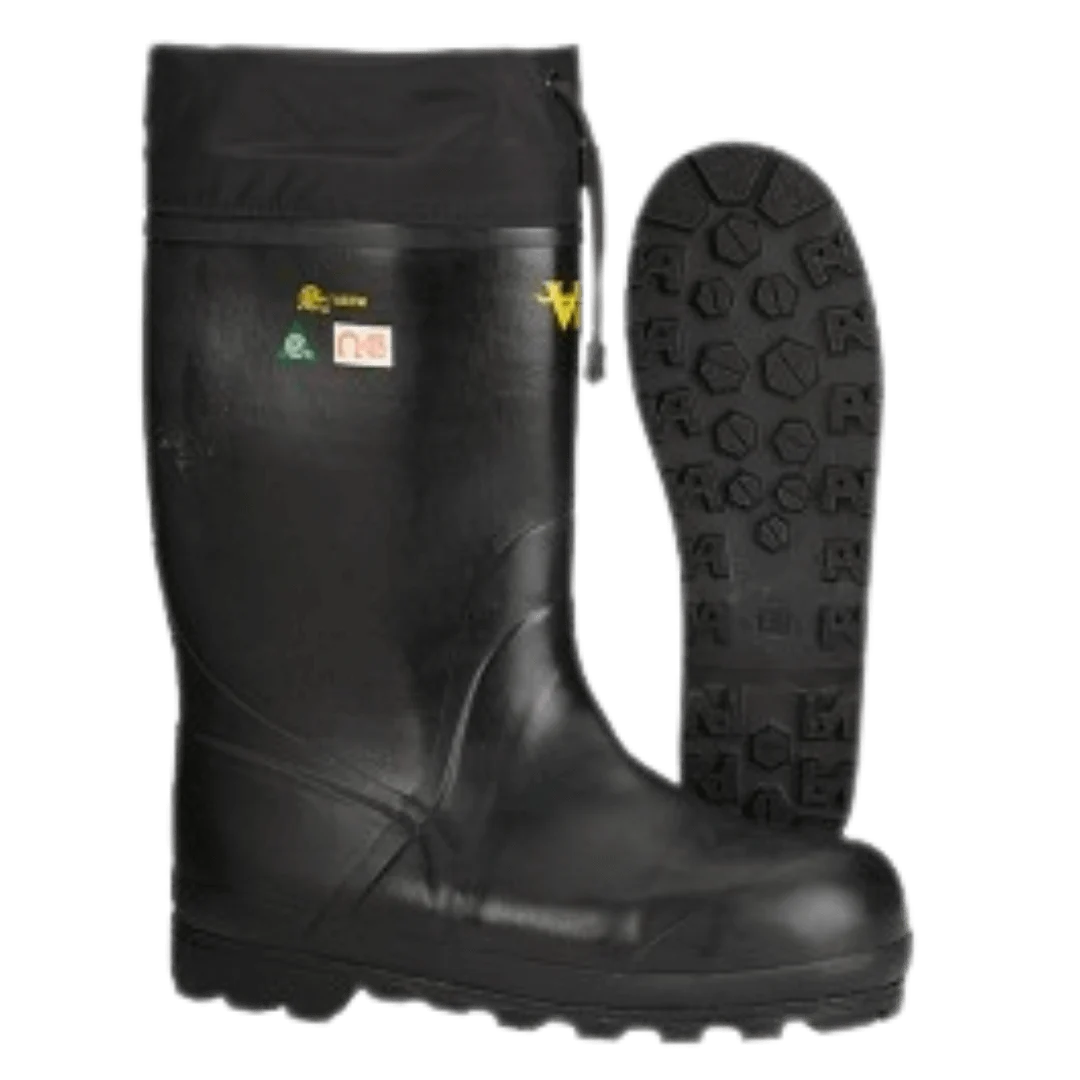 Botte de travail d’hiver en caoutchouc Viking VW12-1, doublure amovible en mousse, embout et plaque en acier