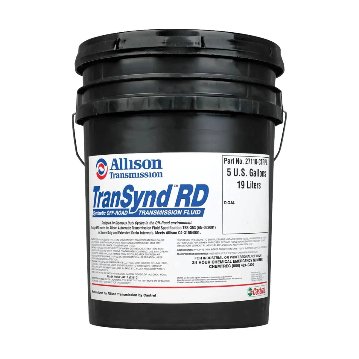 Huile Transmission Automatique CASTROL TranSynd 668 – 18.93L – Réf : 0908959