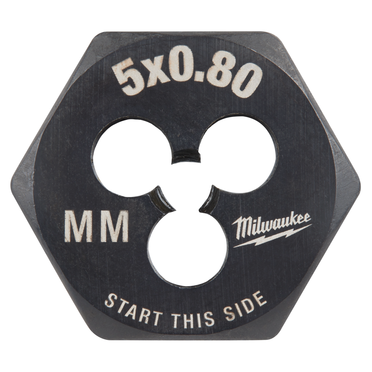 Filière hexagonale métrique Milwaukee 49-57-5329, M5 pas 0,80 mm, hexagone de 1 po
