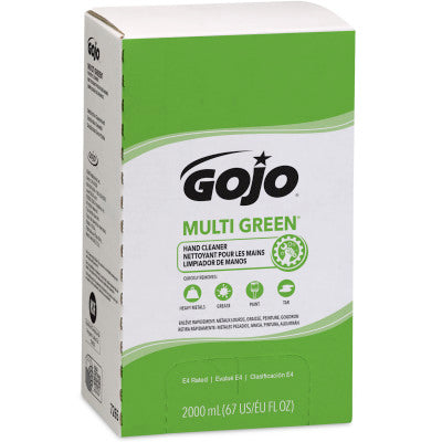 Nettoyant pour les mains GOJO Multi Green avec pierre ponce naturelle, recharge de 2000 mL pour distributeur PRO TDX