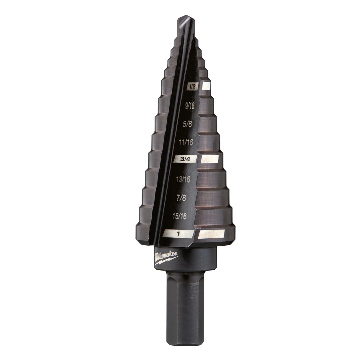 Foret étagé no 8 Milwaukee 48-89-9208, 1/2 po à 1 po par 1/16 po