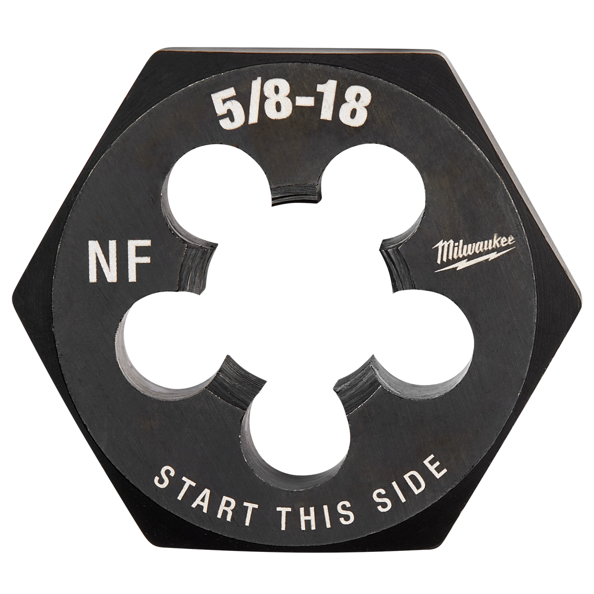 Filière hexagonale Milwaukee 49-57-5371, 5/8-18 NF, hexagone 1-7/16 po