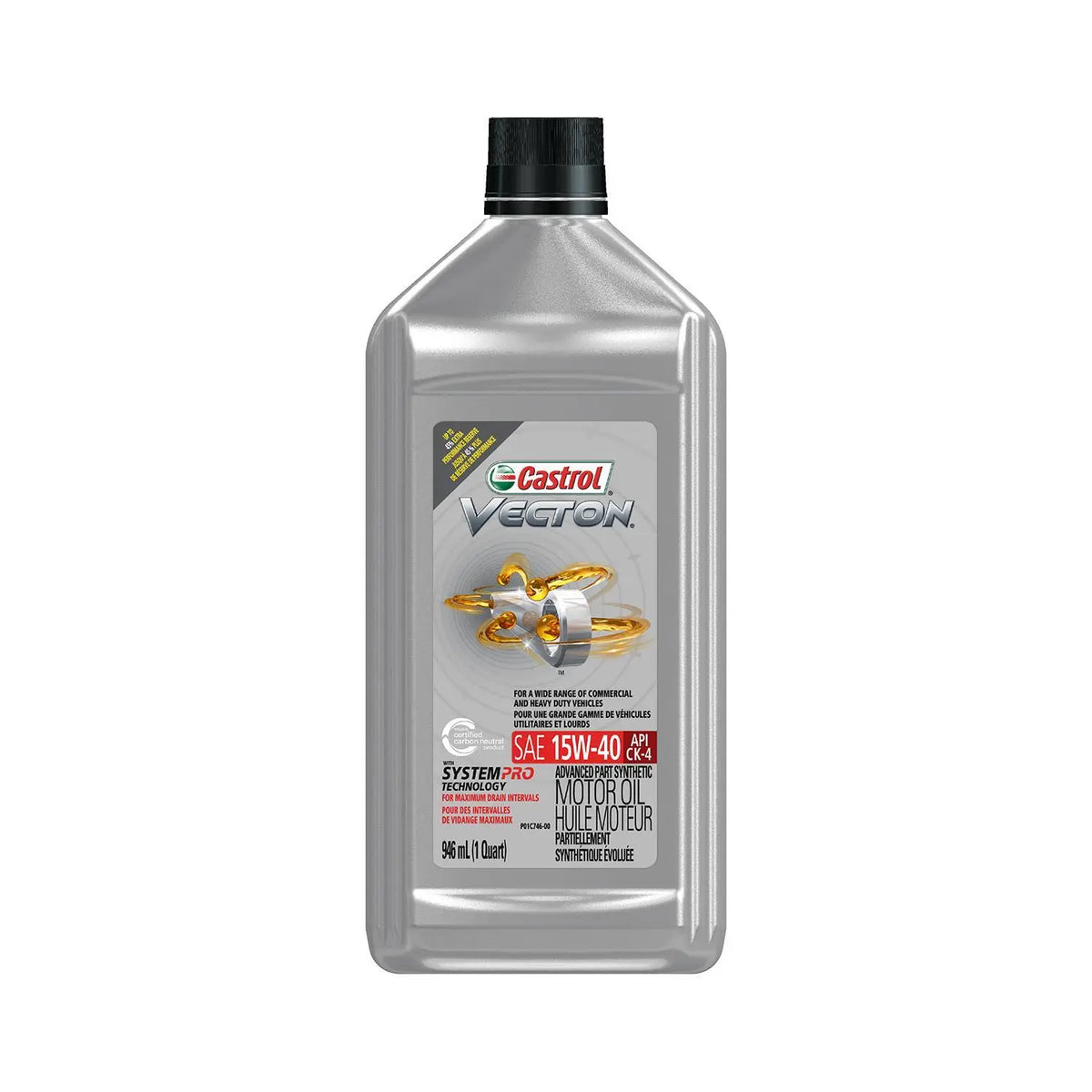 Huile moteur diesel Vecton CK-4 15W40 208.2L – Castrol