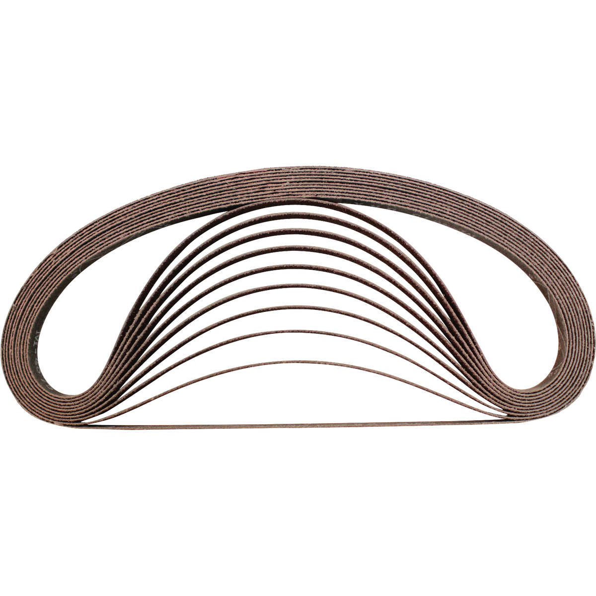 Bandes abrasives Makita A-34475, 3/8 po x 21 po, grain 100, paquet de 10
