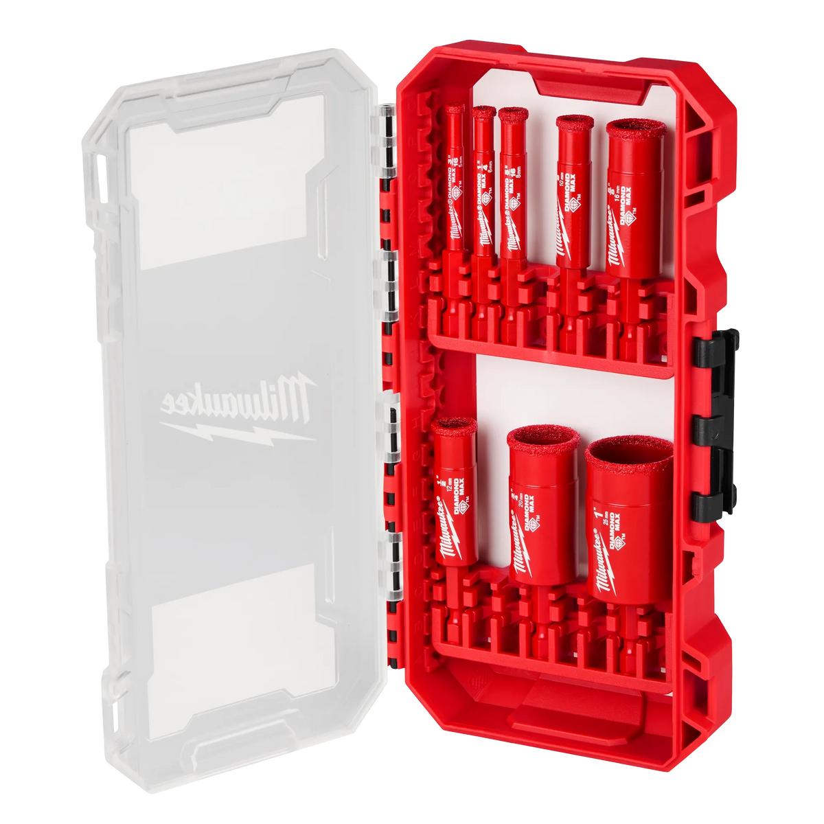 Jeu de 8 trépans diamantés avec coffret Milwaukee 49-56-0570