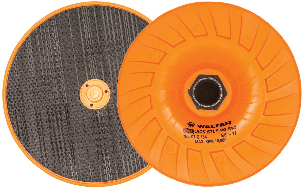 Plateau de support Walter 07-Q154, 5 po, crochets et boucles, filetage 5/8-11
