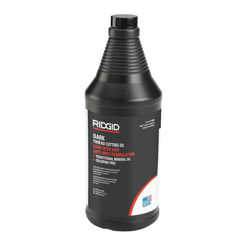 Huile de coupe pour filetage Ridgid Dark, base d'huile minérale, bouteille de 1 pinte (946 mL)