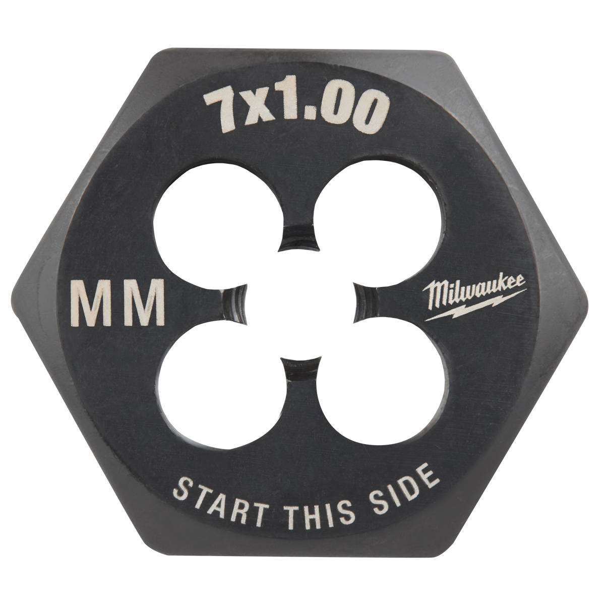 Filière hexagonale métrique Milwaukee 49-57-5341, M7 pas 1,00 mm, hexagone de 1 po