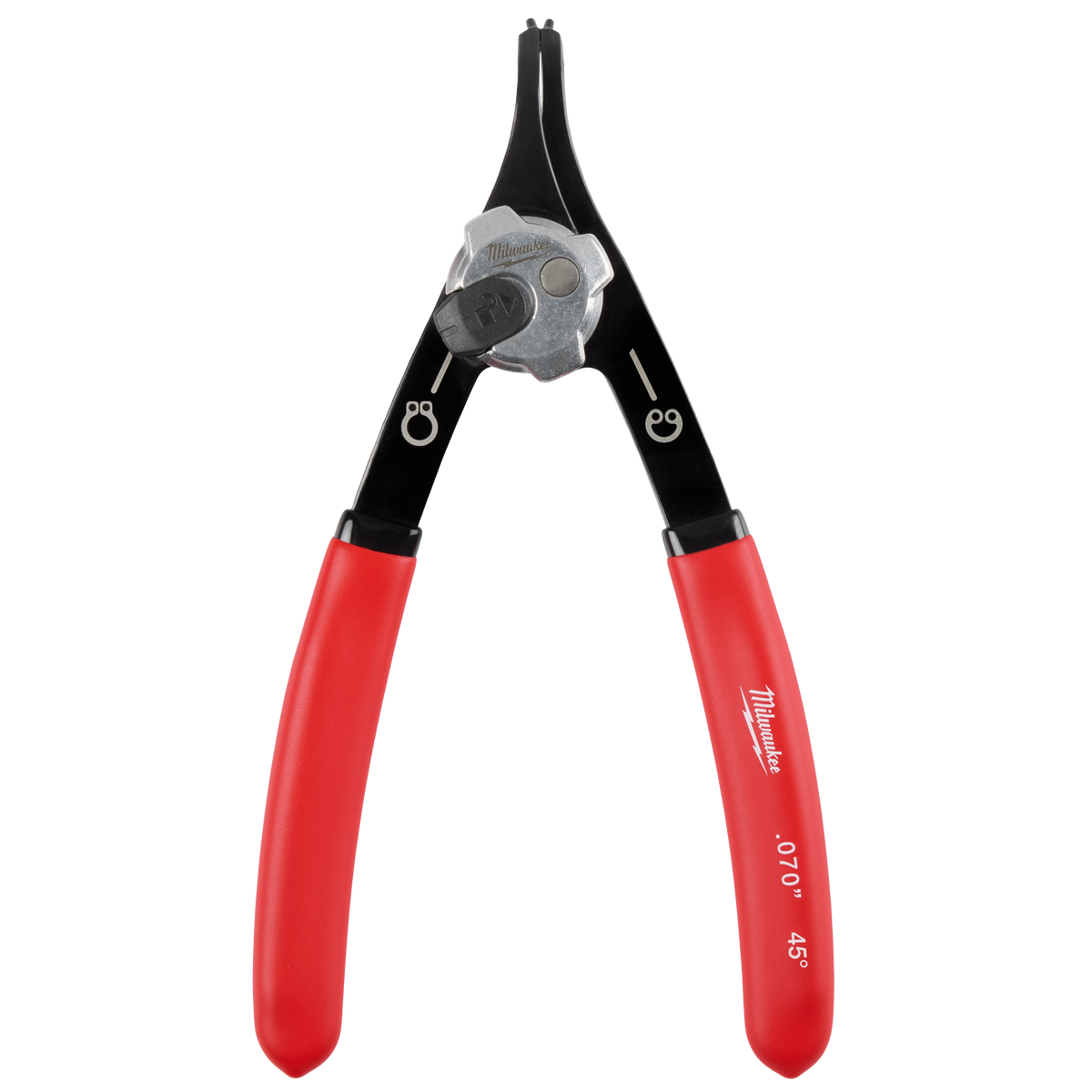 Pince à circlips convertible Milwaukee 48-22-6537, embouts .070 po à 45°